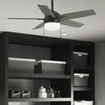 thumbnail image 1 of Hunter - Anisten Indoor Ceiling Fan With Light, 44-inch, Matte Black, Modern-style, 3-speed WhisperWind Motor, 52486, for Living Rooms, Bedrooms, 1 of 15