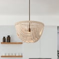 thumbnail image 1 of Hunter - Autumndale 4-light Matte Bronze, Large Pendant Light, Dimmable, Transitional Style, Basket Shaped, for Bedrooms, Dining, Living Rooms - 48190, 1 of 8
