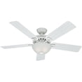 thumbnail image 1 of Hunter Beachcomber 52" Indoor/Outdoor Ceiling Fan w/ Light and Pull Chain, White, 1 of 10