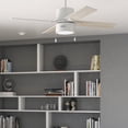 thumbnail image 1 of Hunter 52 inch Indoor Ceiling Fan with LED Light - White Ceiling Fan with Pull Chain, For Bedroom, Living Room, or Kitchen, Standard Mount, No Remote, 4 Blades - Beck 51744, Fresh White, 1 of 15