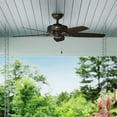 thumbnail image 1 of Hunter - Builder Indoor/Outdoor Ceiling Fan, 52-inch, New Bronze, Traditional-style, 3-speed WhisperWind Motor, 53292, for porches, patios, sunrooms, bathrooms, 1 of 14