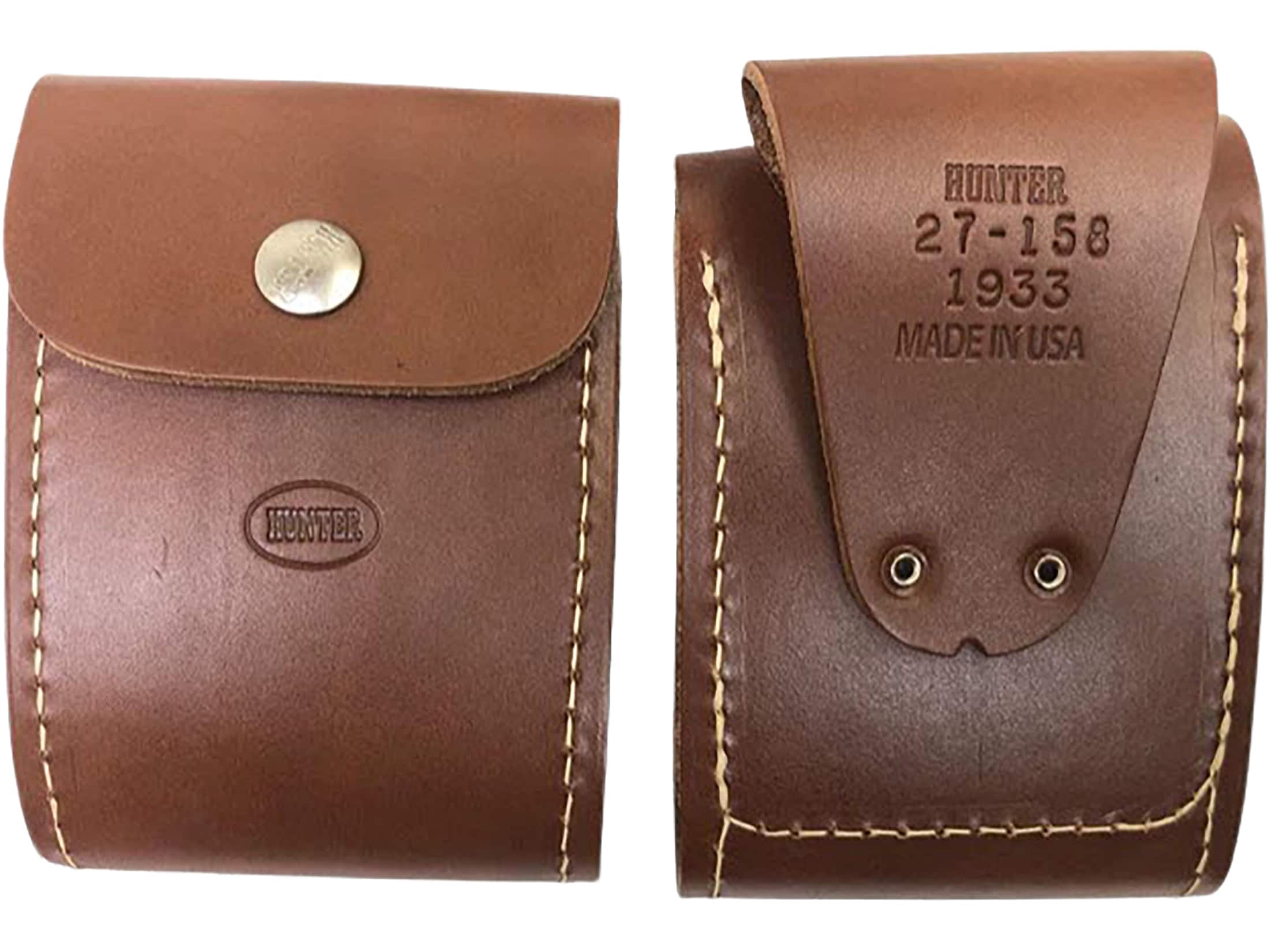 Hunter Folding Rifle Cartridge Belt Slide 8-Round up to 30-06 Springfield Leather Brown