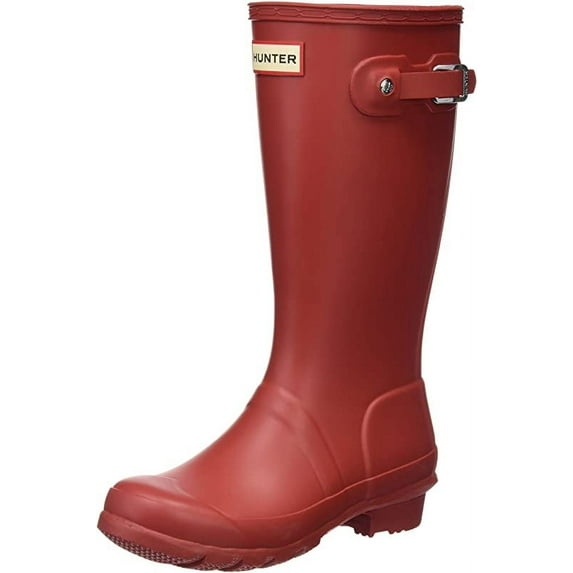 Hunter Boy's Original Kids Military Red Knee-High Rubber Rain Boot - 13M