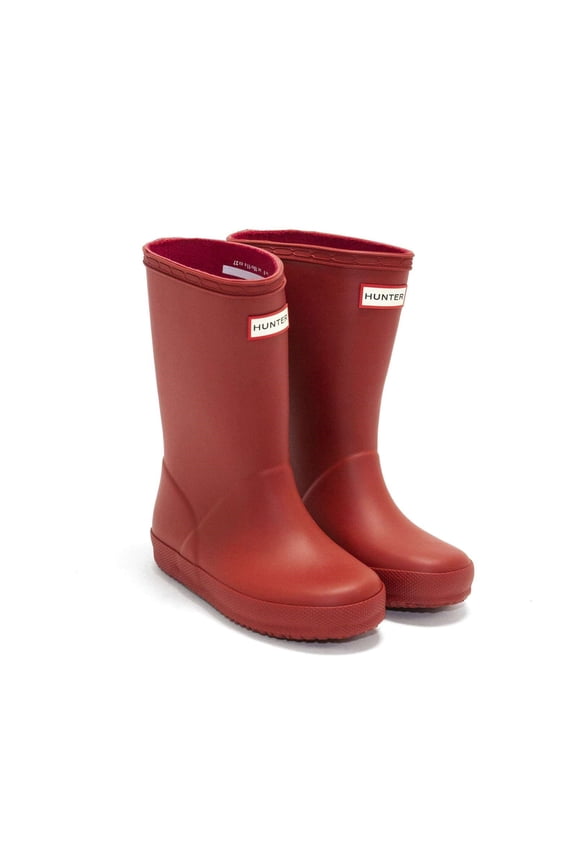 Boys Original First Classic Rain Boots, Military Red,13 M US