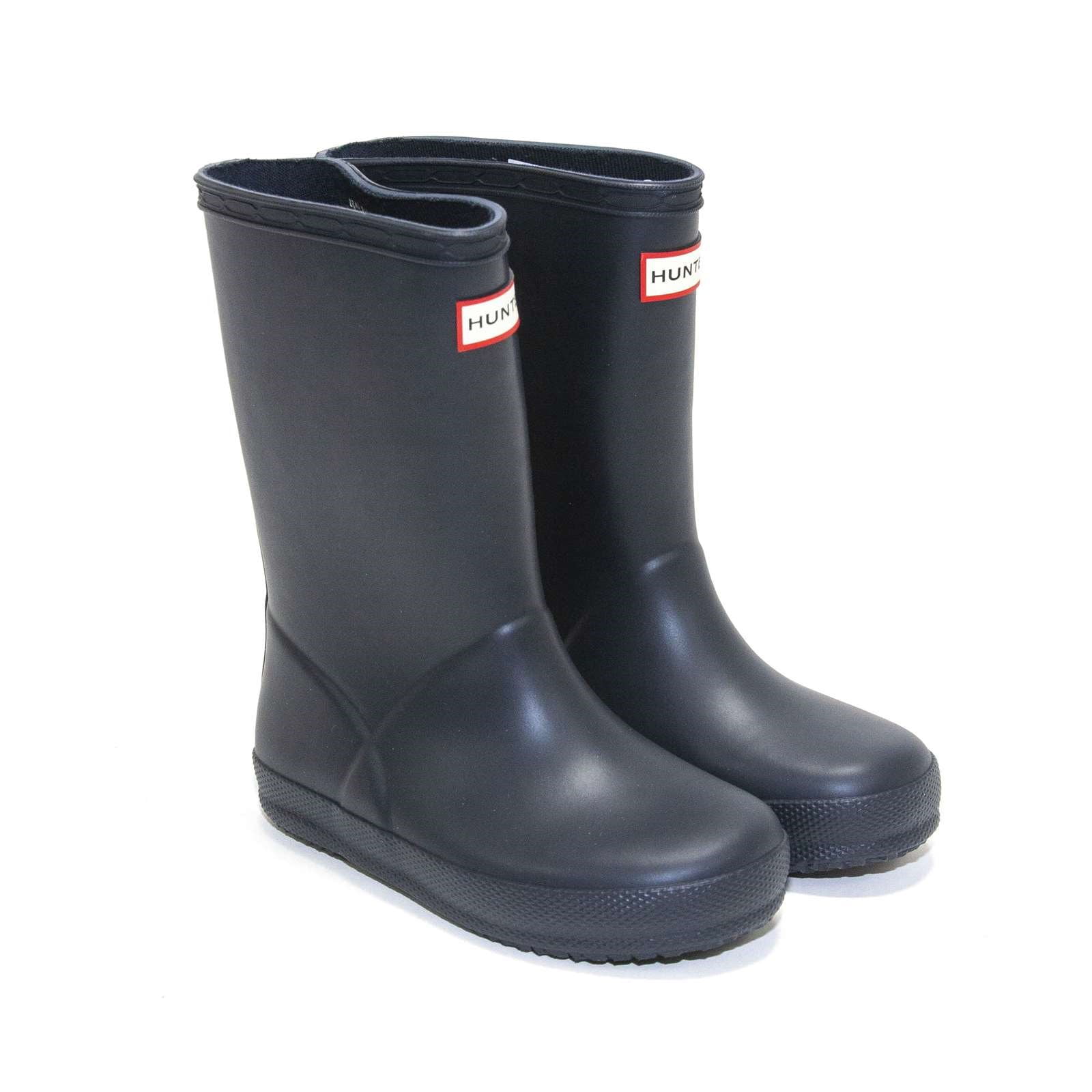 Hunter Toddlers Original First Classic Rain Boots, Navy Blue,9 M