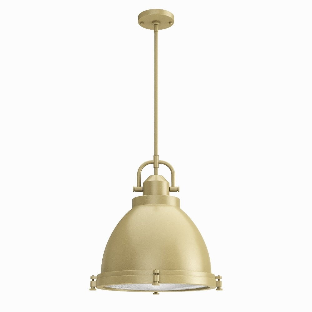 Bridgemoor Modern Brass 17" Glass Dome Pendant Light