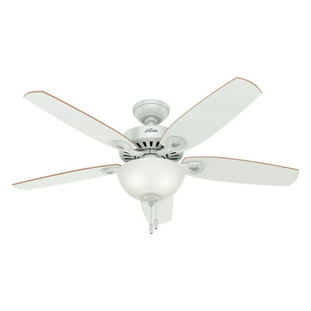 52" Builder Ceiling Fan (Includes LED Light Bulb) White - Hunter Fan