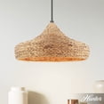 thumbnail image 1 of Hunter - Cambria 3-light Matte Black, Large Pendant Light, Dimmable, Casual Style, Martini Shaped, for Bedrooms, Dining, Living Rooms - 49030, 1 of 8