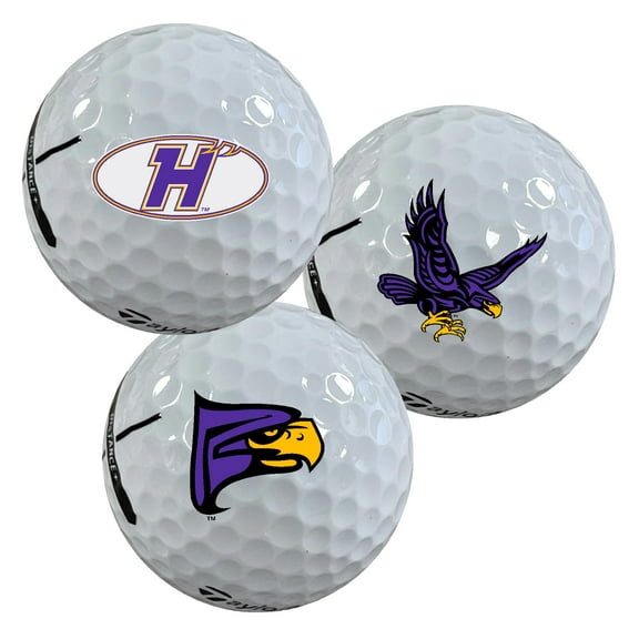 Hunter College Hawks Logo Edition Officially Licensed NCAA Taylormade Distance+ Golf Balls 12-Pack (Dozen)