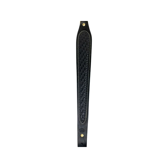 Hunter Cobra Leather Rifle Sling Black Basketweave