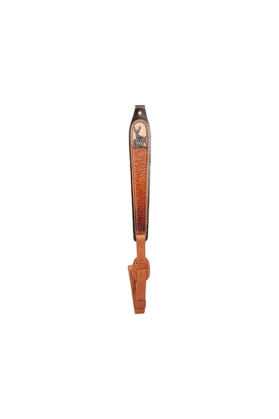 Cobra Quick-Adjust Leather Rifle Sling Brown/Painted Deer