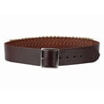 thumbnail image 1 of Hunter Revolver Cartridge Belt 2" 38 Caliber 25 Loops Leather Antique Brown Large, 1 of 4