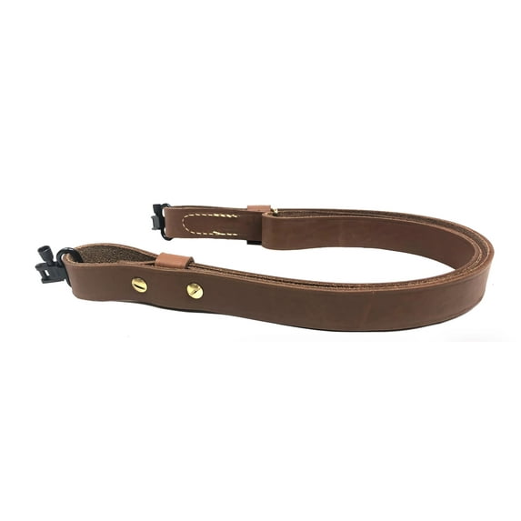 Hunter Quick Fire Leather Rifle Sling with Swivel Brown