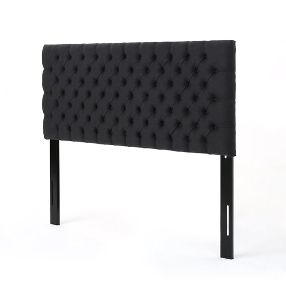 Hunter Contemporary Full/Queen Tufted Fabric Upholstered Headboard