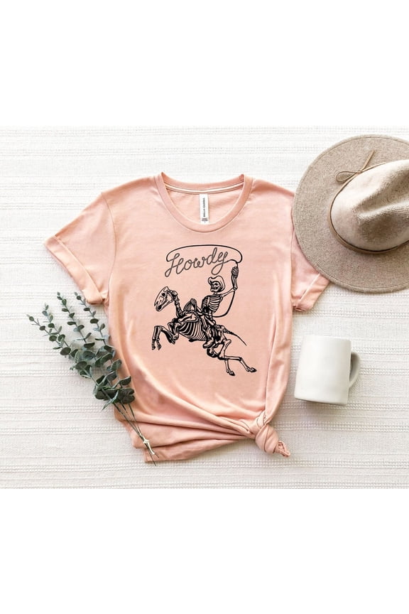 Hunter Cowboy Shirt, T-Shirt, Western Rodeo Shirt, Zombie Horse Shirt, Spooky Howdy Cowboy Shirt All Size S-5XL