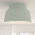 thumbnail image 1 of Hunter - Cranbrook 1-light Mint, Medium Size Flush Mount Light, Dimmable, Modern Style, Bell Shaped, for Bedrooms, Dining, Living Rooms - 19171, 1 of 7
