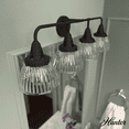 thumbnail image 1 of Hunter - Cypress Grove 4-light Natural Black Iron, Medium Size Vanity Light, Dimmable, Transitional Style, for Bedrooms, Kitchens, Dining, Living Rooms - 19259, 1 of 8