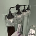 thumbnail image 1 of Hunter - Cypress Grove 4-light Natural Black Iron, Medium Size Vanity Light, Dimmable, Transitional Style, for Bedrooms, Dining, Living Rooms - 19259, 1 of 8