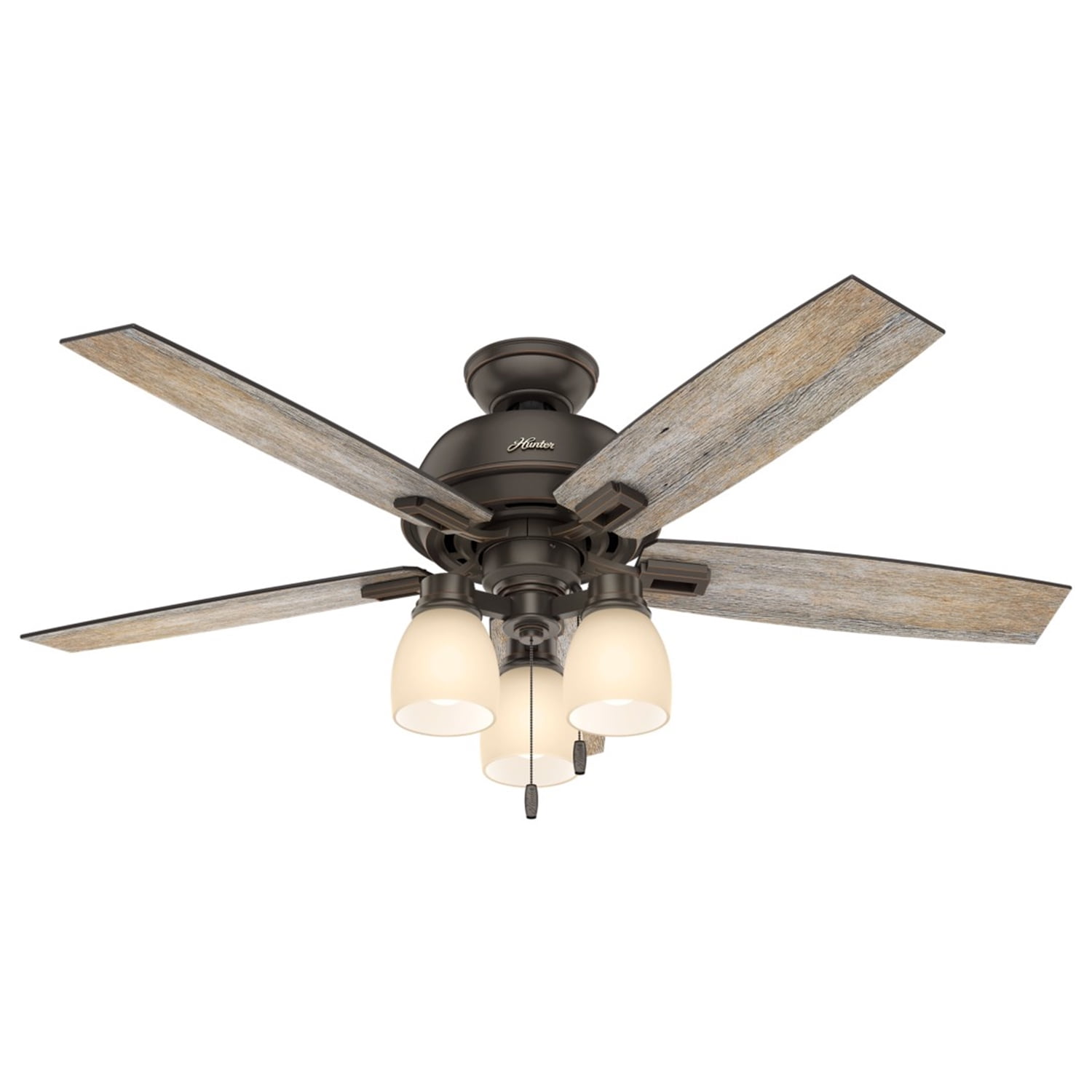 Donegan Onyx Bengal 52" Ceiling Fan with LED Light and Reversible Blades