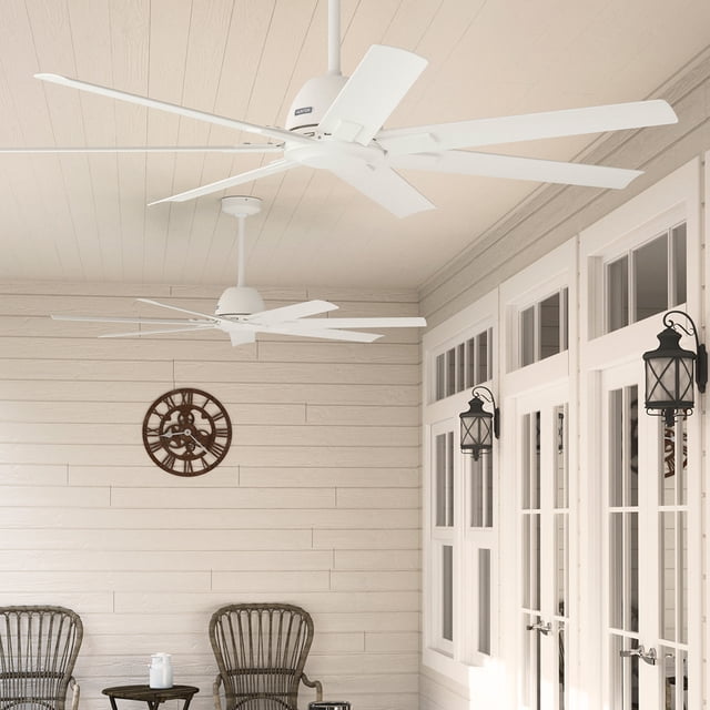 Hunter - Downtown Indoor/Outdoor Ceiling Fan, Wall Control, 60-inch ...