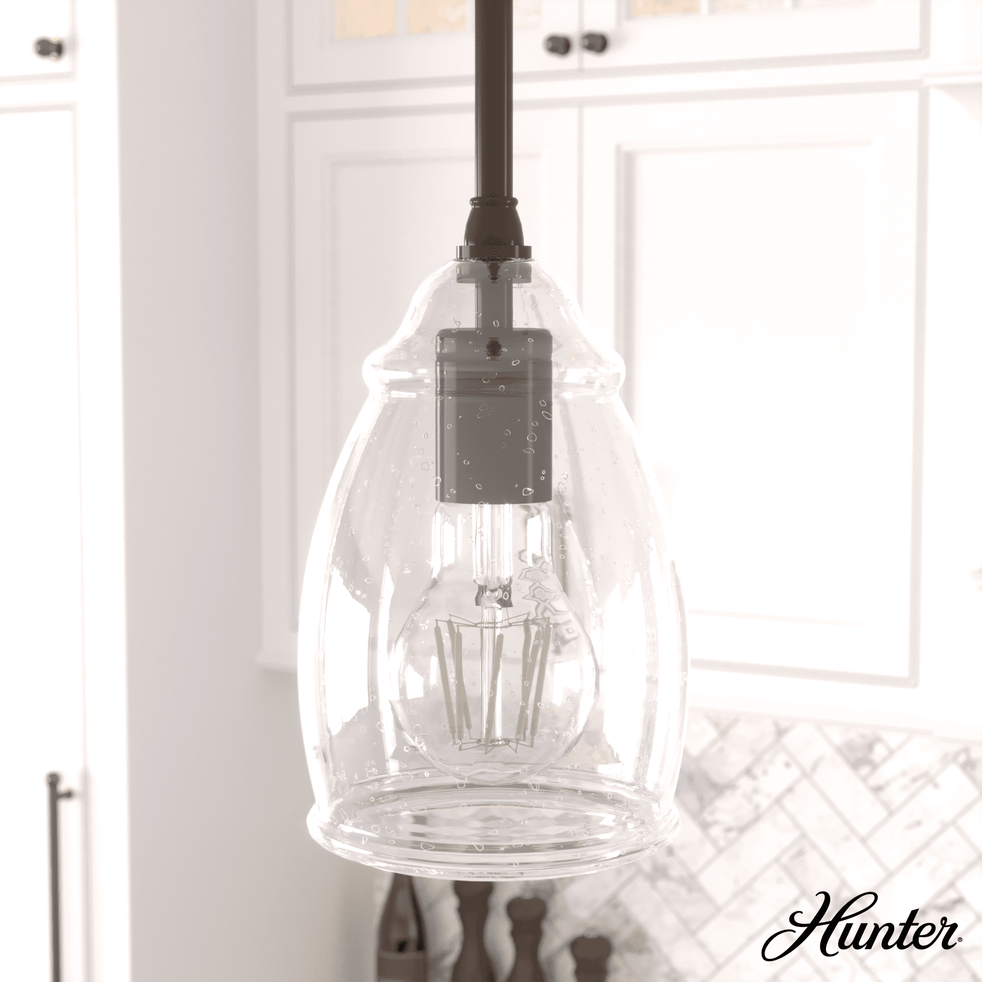 Noble Bronze Glass Mini LED Pendant Light