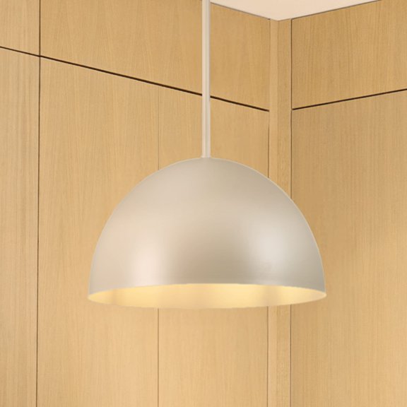 Hunter - Erling 1-light Sandstone, Medium Size Pendant Light, Dimmable, Modern Style, Dome Shaped, for Bedrooms, Dining, Living Rooms - 48128