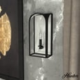 thumbnail image 1 of Hunter - Dukestown 1-light Natural Black Iron, Small Sconce Light, Dimmable, Formal Style, for Bedrooms, Dining, Living Rooms - 19730, 1 of 7