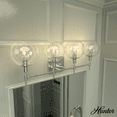 thumbnail image 1 of Hunter - Xidane 4-light Brushed Nickel, Medium Size Vanity Light, Dimmable, Mid Century Modern Style, for Bedrooms, Kitchens, Dining, Living Rooms - 19766, 1 of 7