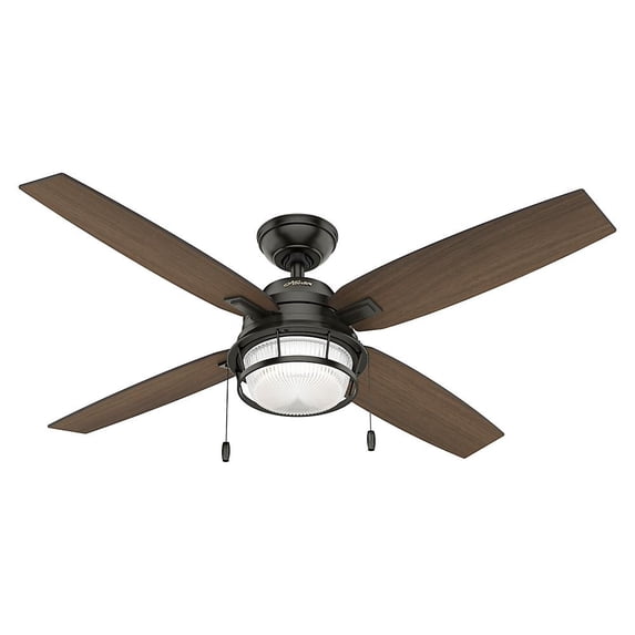 Hunter Fan 59214 Ocala 52" Noble Bronze with Roasted Maple/Washed Walnut Blades Outdoor Ceiling Fan