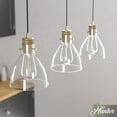 thumbnail image 1 of Hunter - Van Nuys 3-light Alturas Gold, Large Cluster Light, Dimmable, Transitional Style, Linear Shaped, for Bedrooms, Dining, Living Rooms - 19307, 1 of 9