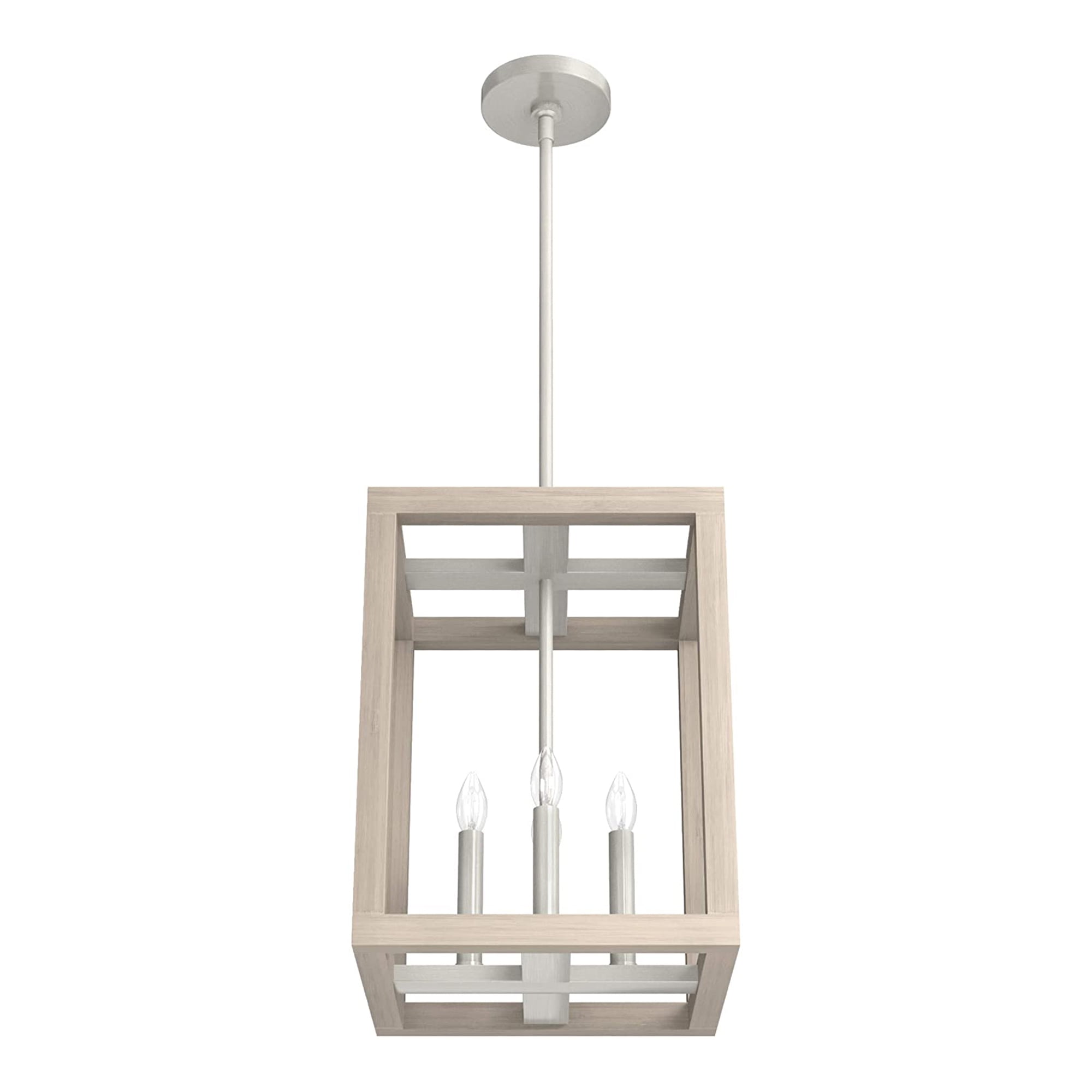 Brushed Nickel 12" Aluminum LED Pendant Light Fixture