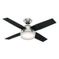 thumbnail image 1 of Hunter Fan Company, 59245, 44 inch Dempsey Brushed Nickel Ceiling Fan with LED Light Kit and Handheld Remote, 1 of 9