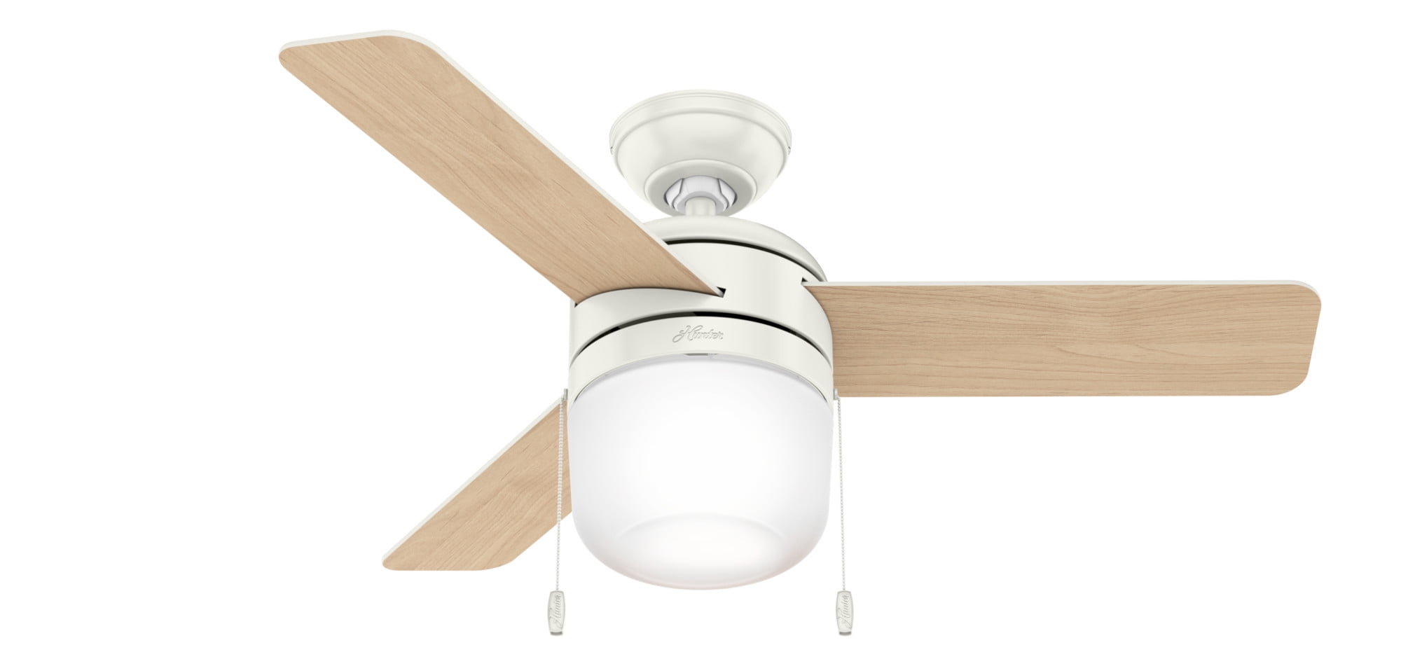 Acumen 42" Fresh White Ceiling Fan with LED Light and Reversible Blades