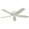 thumbnail image 1 of Hunter Fan Company Donegan Low Profile 52 Inch Ceiling Fan, Fresh White, 1 of 11