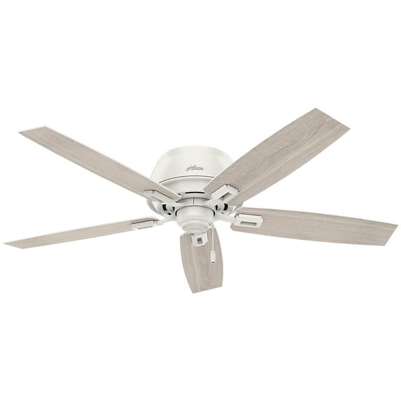 Hunter Fan Company Donegan Low Profile 52 Inch Ceiling Fan, Fresh White