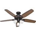 thumbnail image 1 of Hunter Fan Company Hunter 53238 Transitional 52Ceiling Fan from Builder Plus Collection Dark, New Bronze Finish, 1 of 1