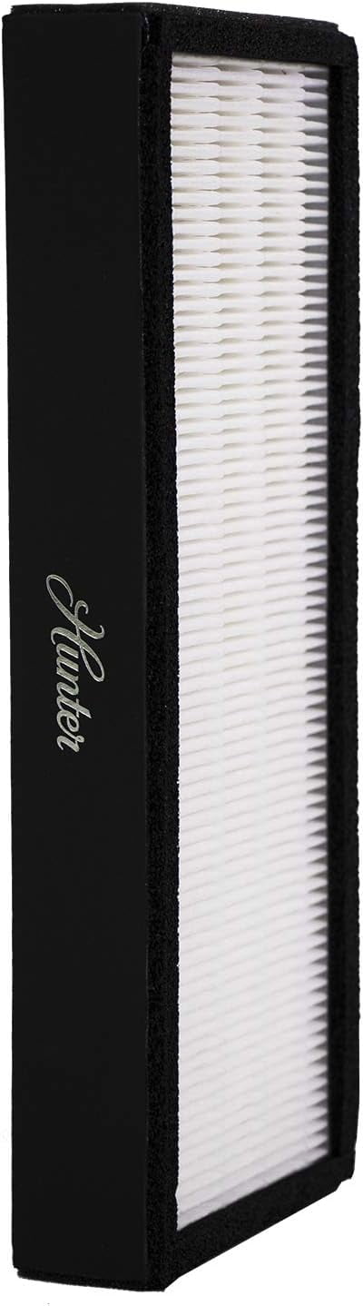 Hunter Fan Company Hunter F1702HE True HEPA Replacement Air Purifier Filter for Models HT1702, 10200, 1 Count (Pack of 1), White