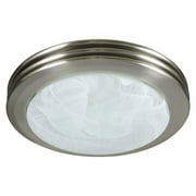 Good Housekeeping Yorkshire Bathroom Ventilation Fan with Light, Brushed Nickel