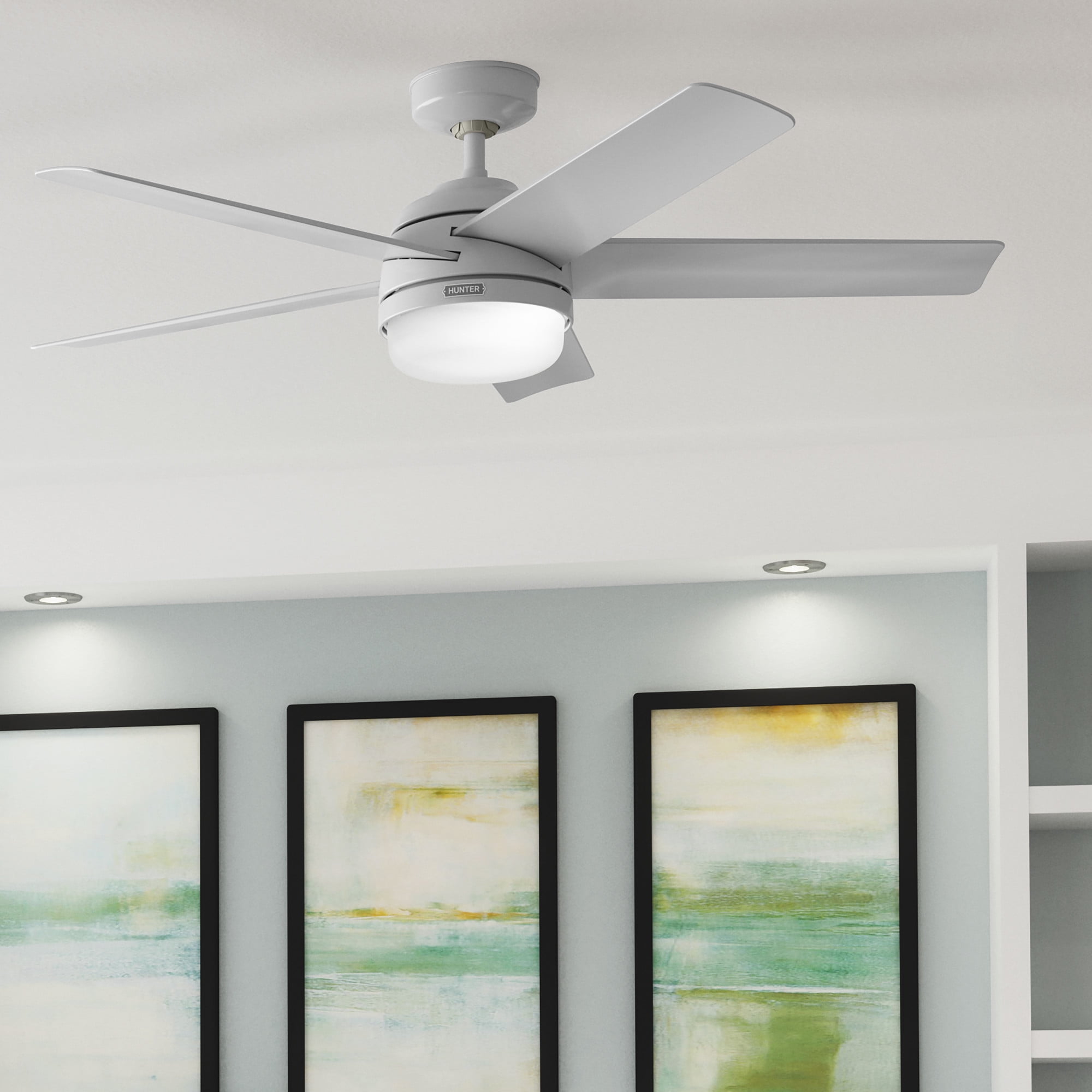 Hunter® Zayden 52" Matte Black Indoor LED Ceiling Fan With Remote At - View #7