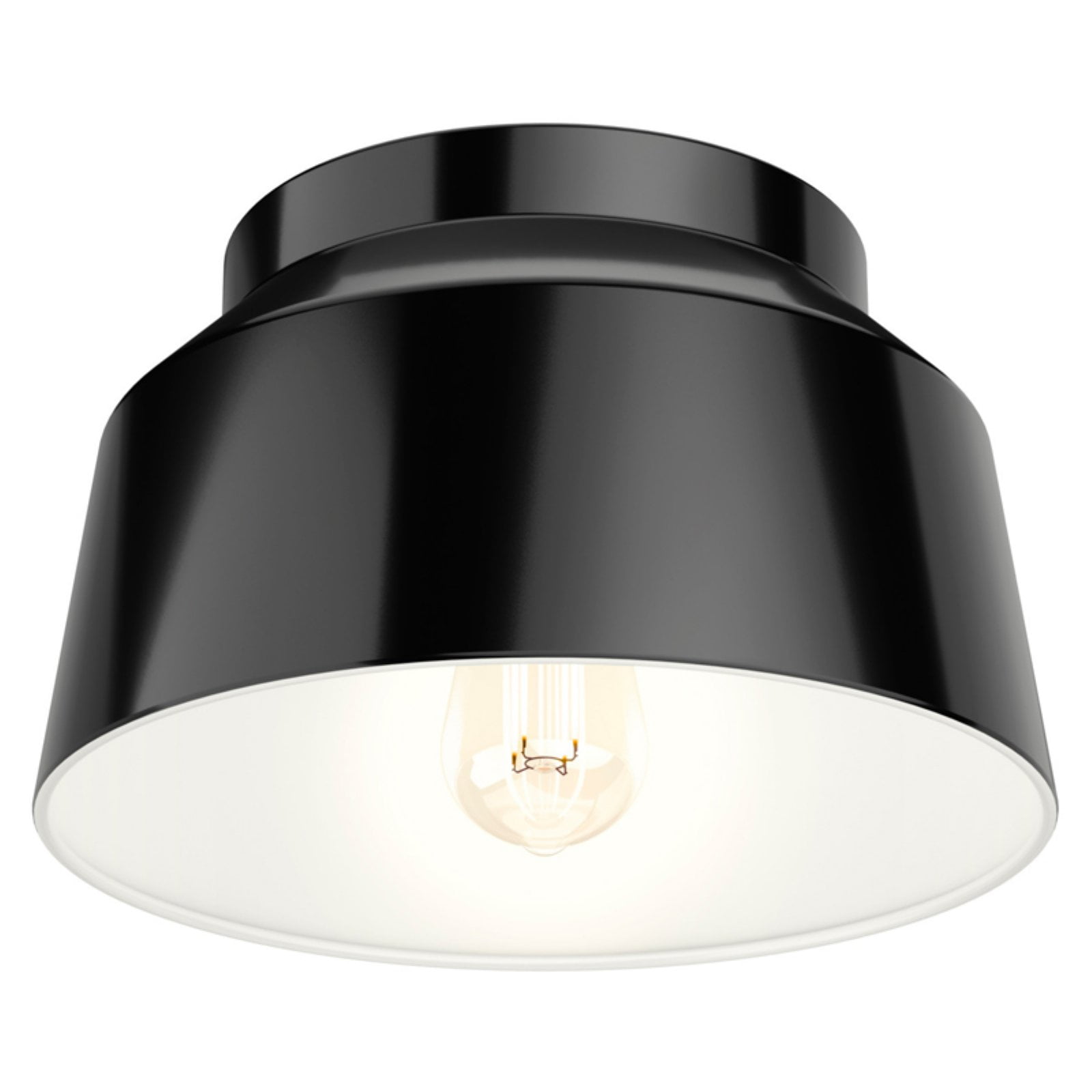 Matte Black Aluminum 11.5" LED Flush Mount Light