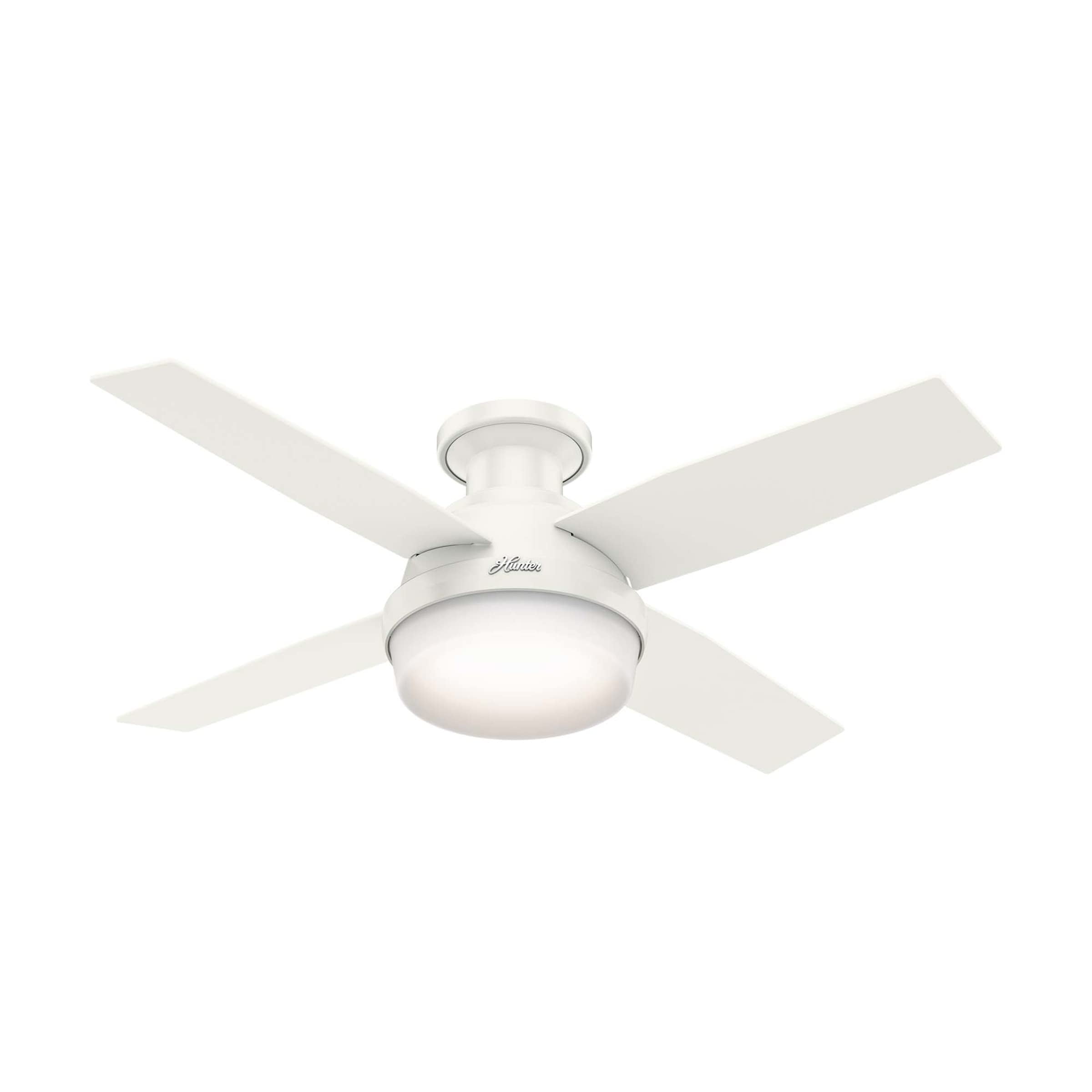 Hunter Fan Dempsey Low Profile Indoor Ceiling Fan with LED Light and