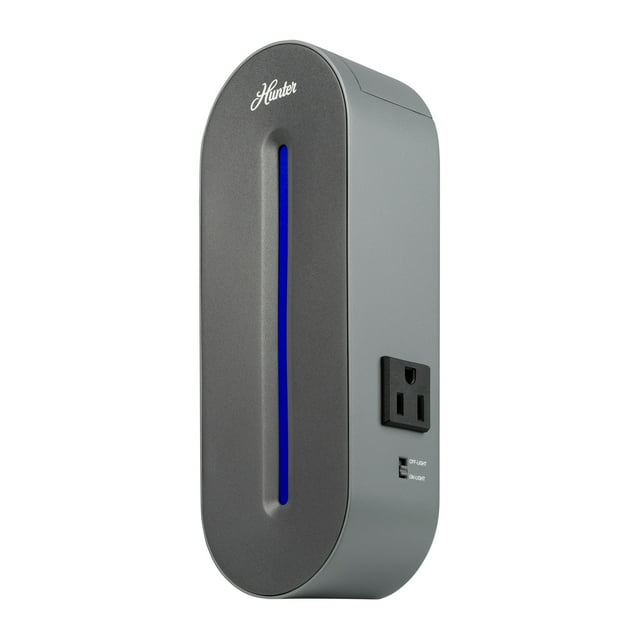 Hunter Fan HP247AP Plug-in Whisper Quiet UV-C Air Sanitizer, Gray
