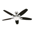 thumbnail image 1 of Hunter Fan Hunter 54" Contempo Ceiling Fan with LED Light Kit and Handheld Remote Brushed Nickel, 1 of 5