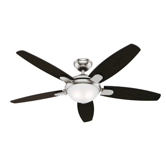 Hunter Fan Hunter 54" Contempo Ceiling Fan with LED Light Kit and Handheld Remote Brushed Nickel