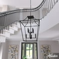 thumbnail image 1 of Hunter - Laurel Ridge 8-light Natural Black Iron, Large Pendant Light, Dimmable, Formal Style, Lantern Shaped, for Bedrooms, Dining, Living Rooms - 19771, 1 of 6