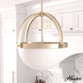 thumbnail image 1 of Hunter - Wedgefield 3-light Alturas Gold, Medium Size Pendant Light, Dimmable, Formal Style, Sphere Shaped, for Bedrooms, Dining, Living Rooms - 19236, 1 of 7