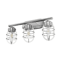 thumbnail image 1 of Hunter - Starklake 3-light Chrome, Medium Size Vanity Light, Dimmable, for Bedrooms, Kitchens, Dining, Living Rooms - 19051, 1 of 8