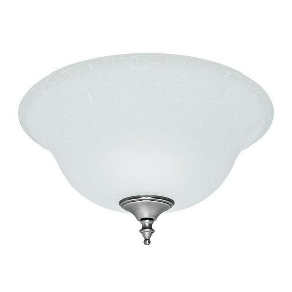 99162-Hunter Fans-Accessory-Glass Bowl Kit-12.8 Inches Wide by 6.3 Inches High-Antique Pewter Finish-White Linen Glass Color