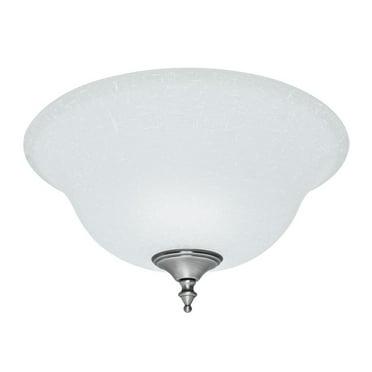 99162-Hunter Fans-Accessory-Glass Bowl Kit-12.8 Inches Wide by 6.3 Inches High-Antique Pewter Finish-White Linen Glass Color