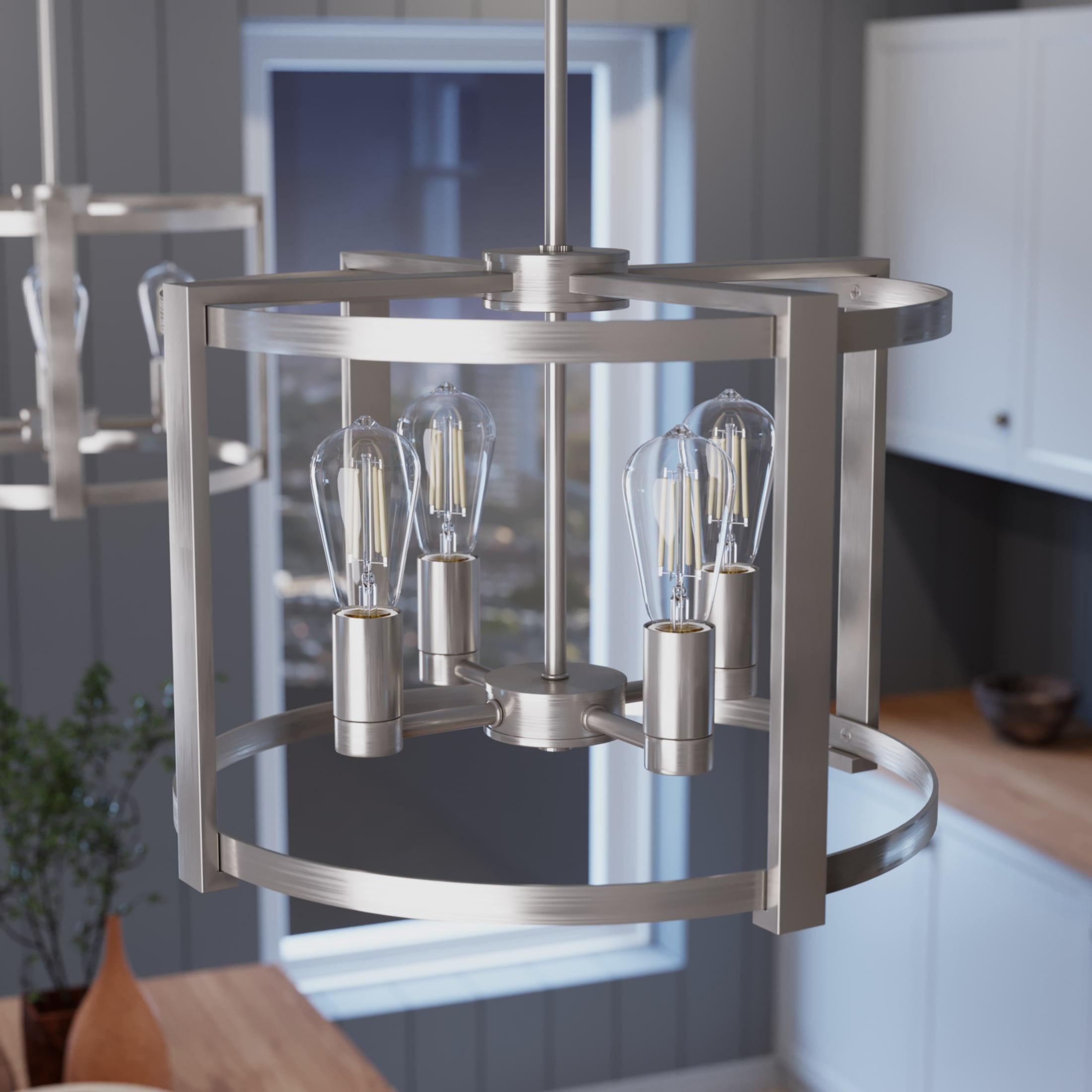 Astwood 18" Mini Drum Brushed Nickel Chandelier